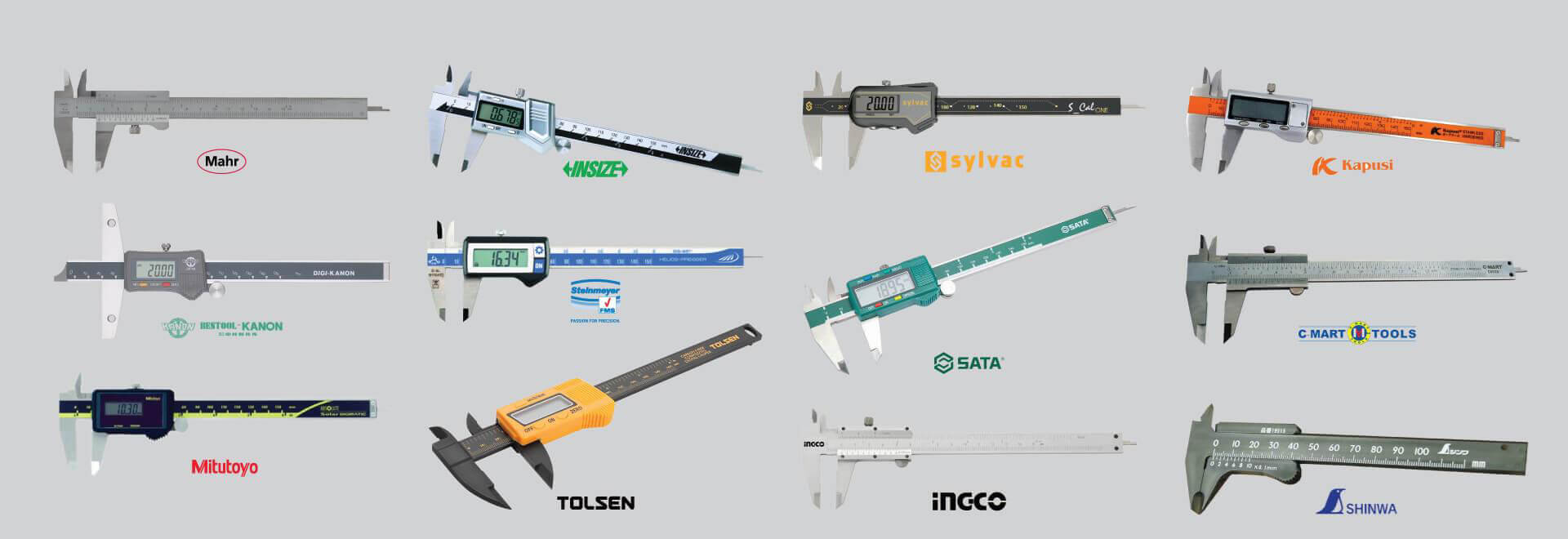Tổng hợp 20 hãng THƯỚC KẸP phổ biến nhất