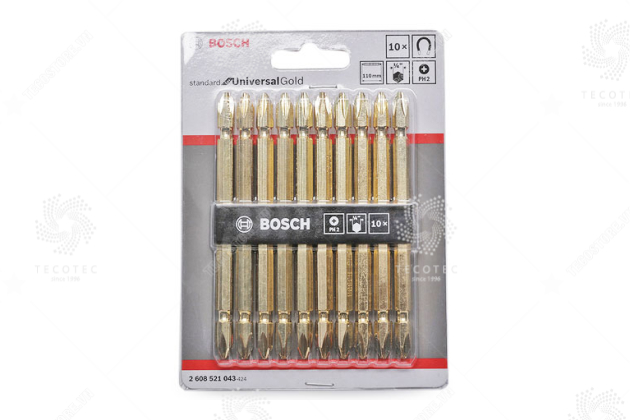 Bộ 10 mũi tua vít hai đầu Bosch 2608521043