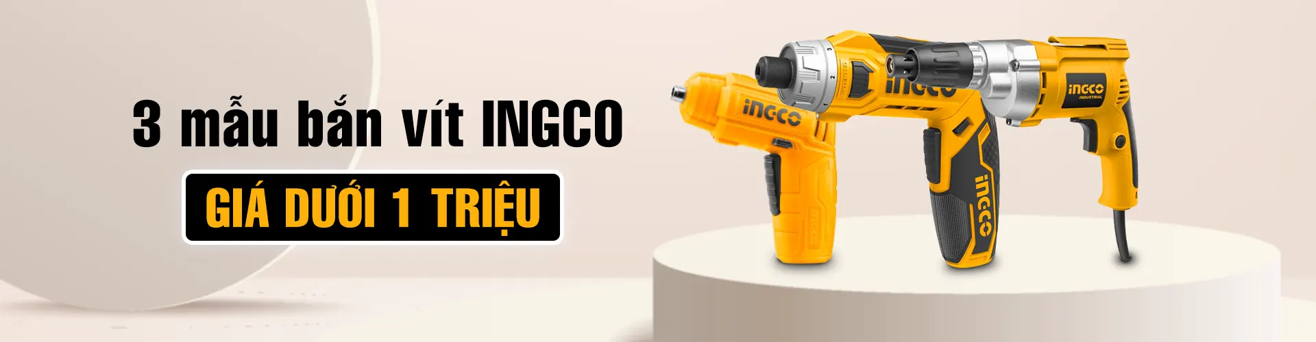 3 mẫu máy bắn vít INGCO giá dưới 1 triệu đồng tại Tecostore  3 mẫu máy bắn vít INGCO giá dưới 1 triệu đồng tại Tecostore