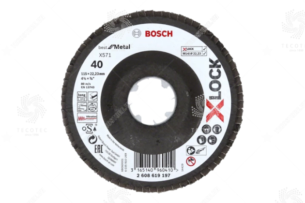 Đĩa nhám xếp Bosch X-LOCK X571 2608619197