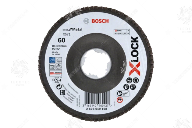 Đĩa nhám xếp Bosch X-LOCK X571 2608619198