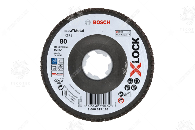Đĩa nhám xếp Bosch X-LOCK X571 2608619199