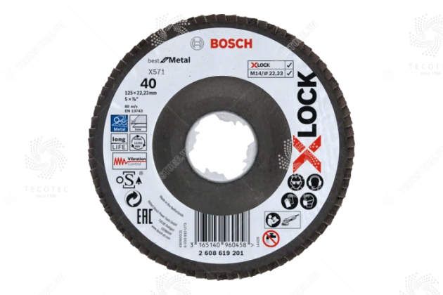 Đĩa nhám xếp Bosch X-LOCK X571 2608619201