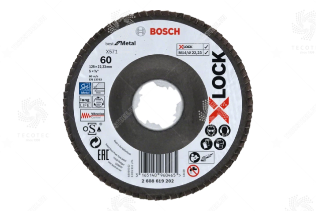 Đĩa nhám xếp Bosch X-LOCK X571 2608619202