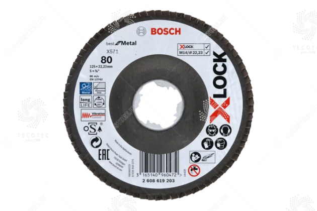 Đĩa nhám xếp Bosch X-LOCK X571 2608619203