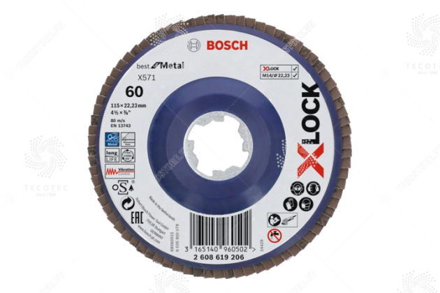 Đĩa nhám xếp Bosch X-LOCK X571 2608619206