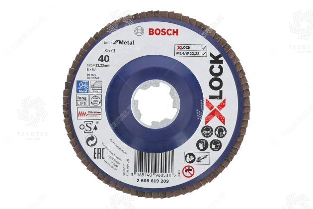 Đĩa nhám xếp Bosch X-LOCK X571 2608619209