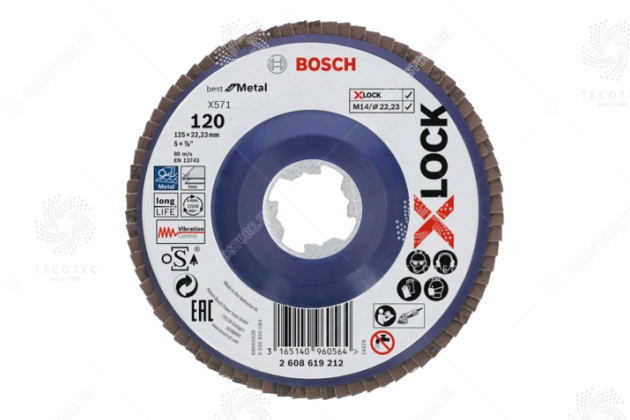 Đĩa nhám xếp Bosch X-LOCK X571 2608619212