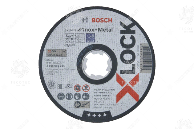 Đá cắt X-Lock Bosch 2608619264