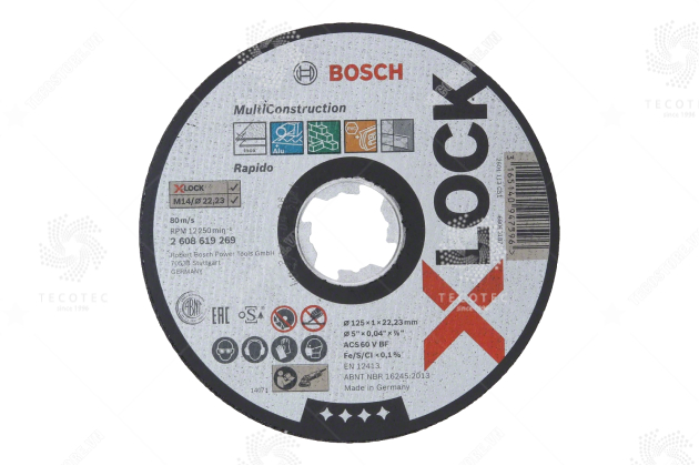 Đá cắt X-LOCK Bosch 2608619269
