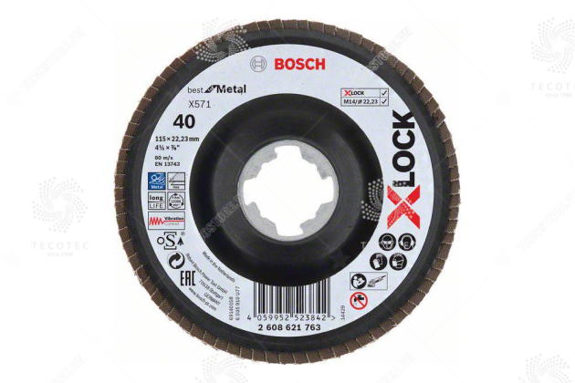 Đĩa nhám xếp Bosch X-LOCK X571 2608621763