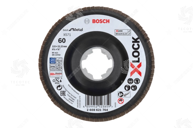 Đĩa nhám xếp Bosch X-LOCK X571 2608621764