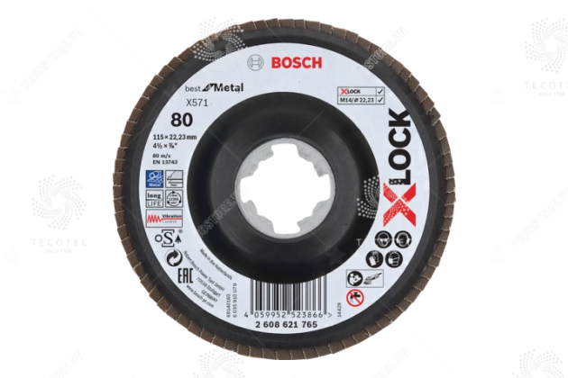 Đĩa nhám xếp Bosch X-LOCK X571 2608621765