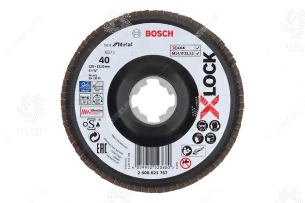 Đĩa nhám xếp Bosch X-LOCK X571 2608621767