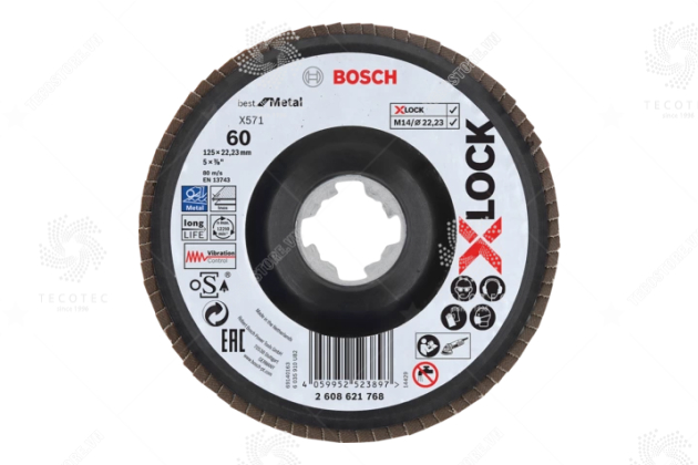 Đĩa nhám xếp Bosch X-LOCK X571 2608621768