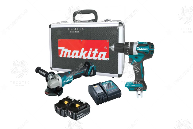 Bộ máy mài góc và máy khoan dùng pin Makita DLX2215TX2