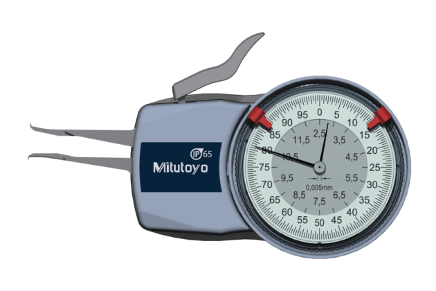 Ngàm đo kích thước trong loại đồng hồ Mitutoyo Series 209