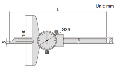 Thước đo độ sâu đồng hồ Insize 1340-150