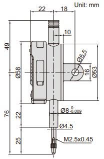 Đồng hồ so điện tử điều chỉnh được hệ số Insize 2501