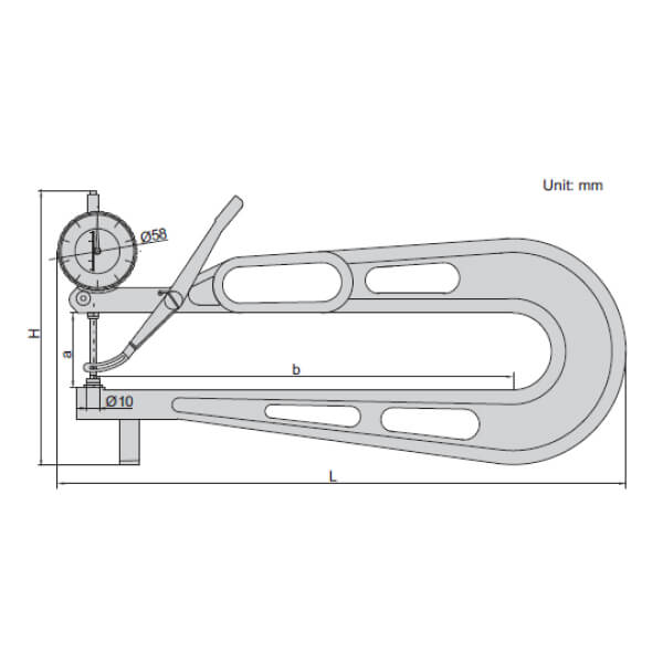 ồng hồ đo độ dày Insize 2875