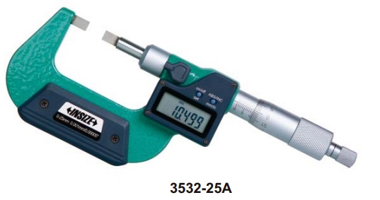 Panme điện tử đo đường kính rãnh Insize 3532