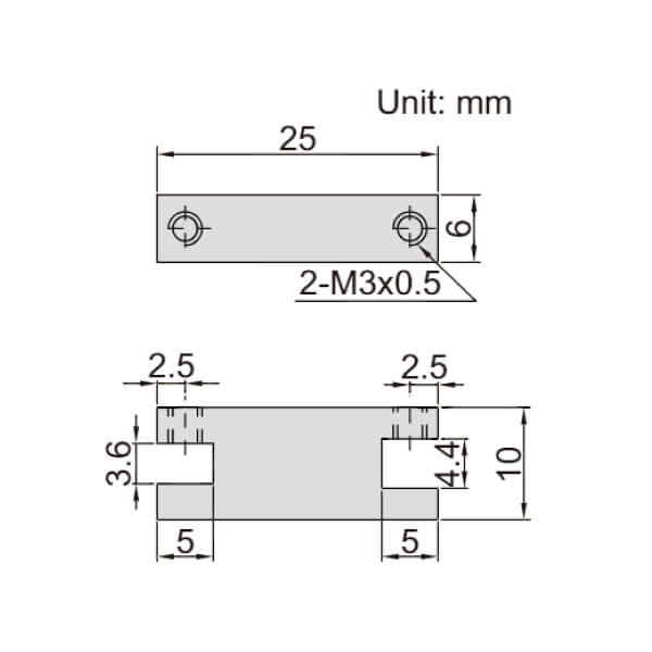 Gá chặn cho ngàm thước kẹp Insize 6143