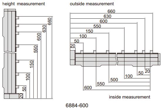 Thiết bị kiểm chuẩn thước kẹp/thước đo cao Insize 6884