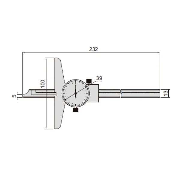 Thước đo độ sâu đồng hồ Insize 1340-150