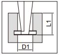 Thước kẹp điện tử đo rãnh Insize (Không chống nước) 1178