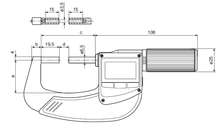 Panme điện tử đo ngoài chống nước Mahr Micromar 40 EWRI-L