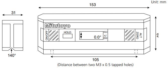 Thước đo góc điện tử Mitutoyo 950