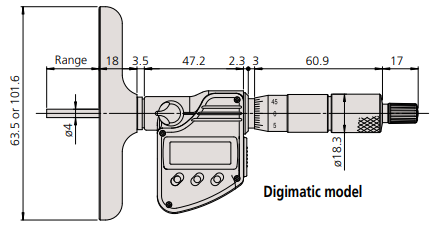 Panme đo sâu điện tử Mitutoyo Series 329