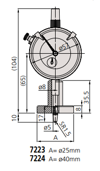Đồng hồ đo sâu điện tử ABSOLUTE Mitutoyo Series 547