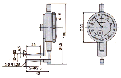 Đồng hồ đo lỗ Peacock GH-1
